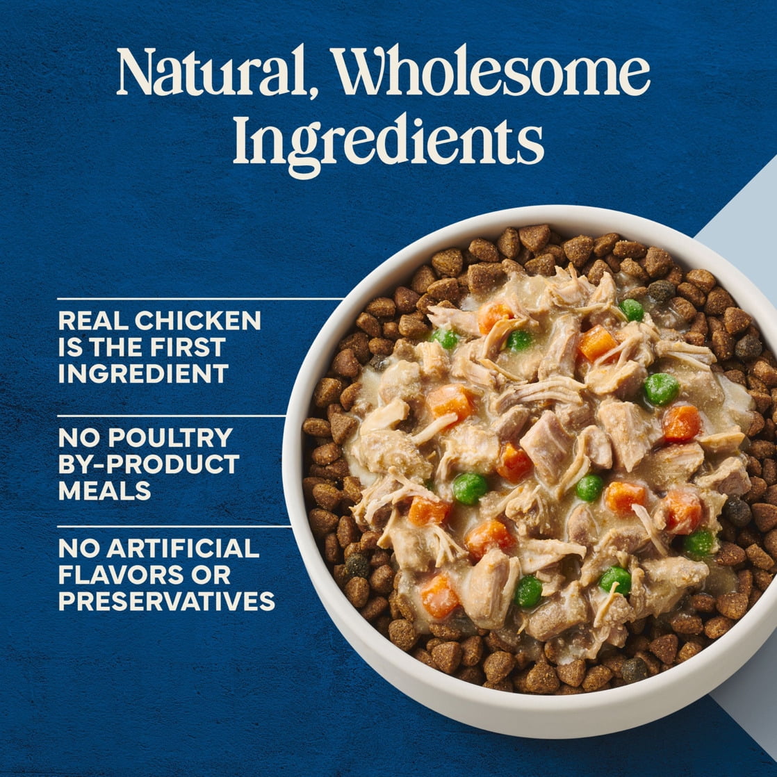 (3 pack) Blue Buffalo Love Made Fresh Dog Food, Small Breed Adult, Chunky Chicken Stew, 1-lb Tub