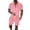 Pink, variant on Mens 2 Piece Sets Summer Outfits Short Sleeve Shorts Beach Suit Tropical Hawaiian Suit Fashion Clothing Set Pink