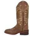thumbnail image 4 of The Western Shops Women’s Western Cowboy Boots, Square Toe Cowgirl Brown Leather Boots, 4 of 4
