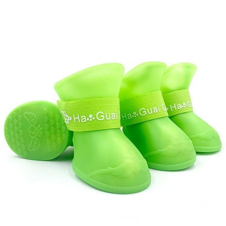 Inerposs Silicone Dog Rain Shoes for Pet Paws Protection and Comfort