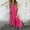 Hot Pink, variant on Womens Casual Sleeveless Jumpsuit - Adjustable Strap Linen Wide Leg Long Harem Pants Spaghetti Strap Boho Wide Leg Jumpsuits Rompers Dressy