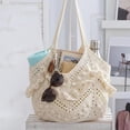 thumbnail image 5 of Hsqqdc Woven Hollow Out Shoulder Bag, Minority Style Tote for Summer Vacation, 5 of 7