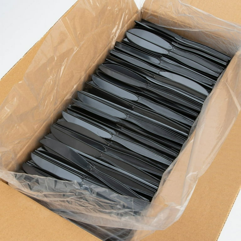 Genuine Joe Heavyweight Knife - 1 Piece(s) - 1000/Carton - Knife - 1 x Knife - Disposable - Textured - Black Genuine Joe Heavyweight Knife - 1 Piece(s) - 1000/Carton - Knife - 1 x Knife - Disposable - Textured - Black