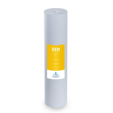 

Express Water – Sediment Replacement Filter – SED Dirt Sand Rust High Capacity Water Filter – Whole House Filtration – 5 Micron – 4.5” x 20” inch