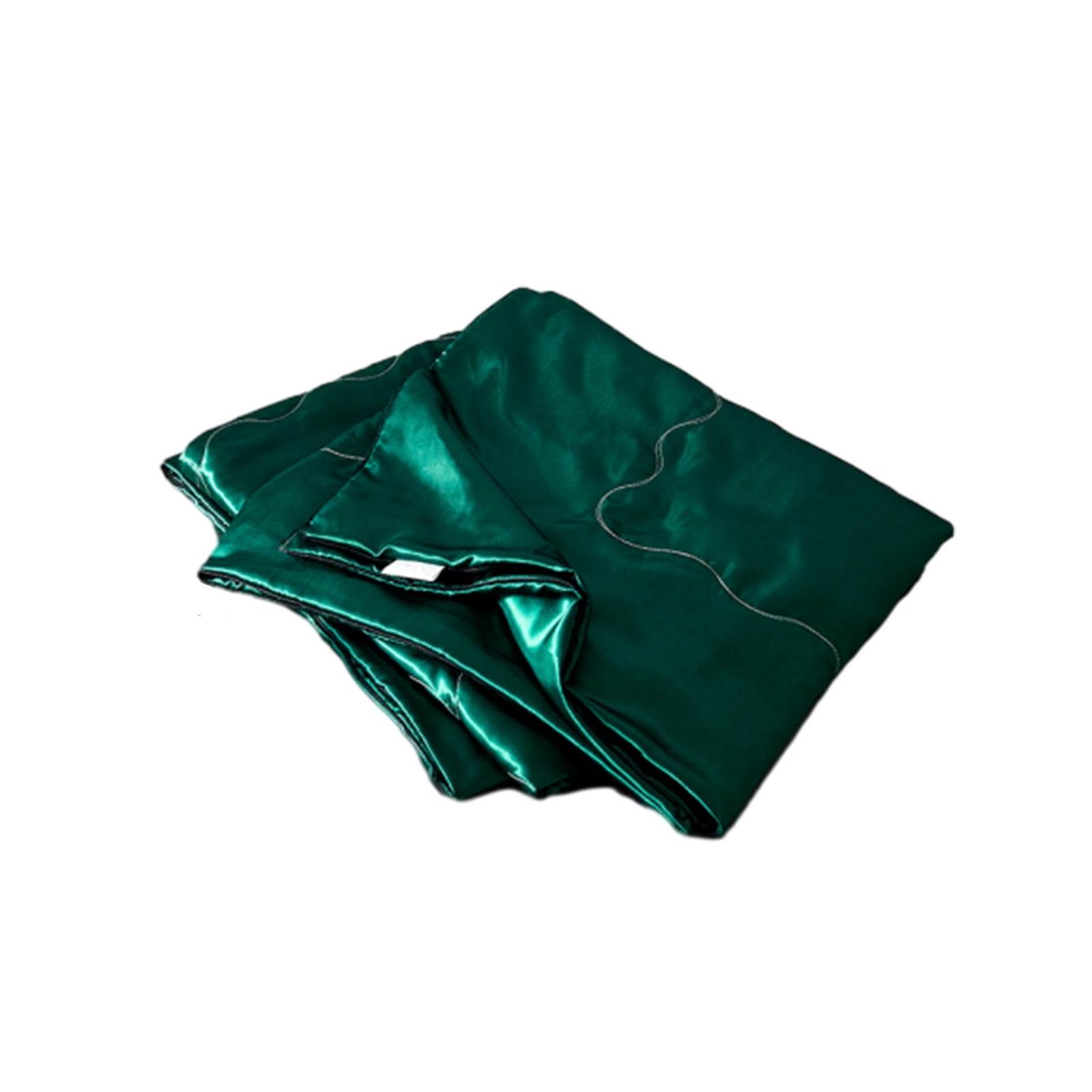 FastXmas Silk Satin Comforter Queen Size, Solid Color Reversible Summer Cooling Blanket, Double Sided Cold Effect, Breathable Lightweight Feather Down Quilted Bedding Machine Washable for All Season