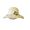 Blue, variant on Girl Straw Cap Sun Hat Beach Summer Floral Sun hat 3-7 Years - Baby Pink
