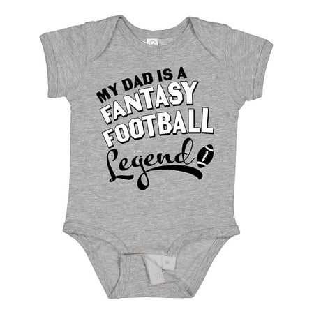

Inktastic My Dad is a Fantasy Football Legend Gift Baby Boy or Baby Girl Bodysuit