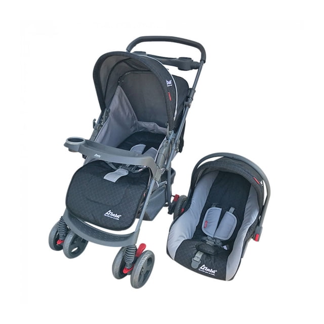 Sistema de viaje D'Bebe CARRISTAR con autoasiento 0 a 36 mes Negro