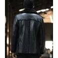 thumbnail image 3 of New Arrival Men's Winter Long Coat Genuine Leather Natural Sheepskin Shearling Jacket for Male Thick Wool Liner Black Brown Plus Oversize for Weight over 110kgs,Black,62, 3 of 6