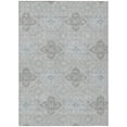 thumbnail image 2 of Addison Rugs Chantille Indoor/Outdoor Traditional Damask Silver Machine Washable Rectangle Rug, 10' x 14', 2 of 8