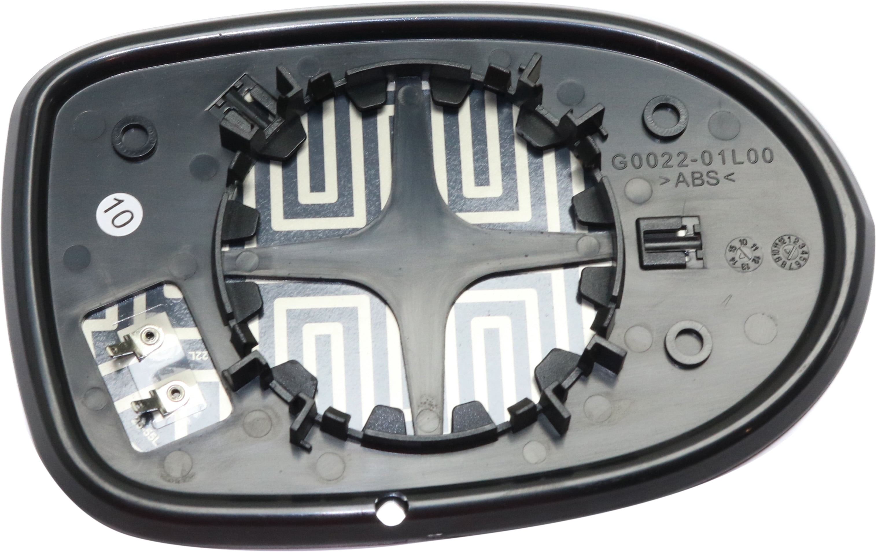 Mirror Glass Compatible With 2007-2017 Jeep Compass 2007-2012 Dodge Caliber Left Driver Side Heated Kool-Vue