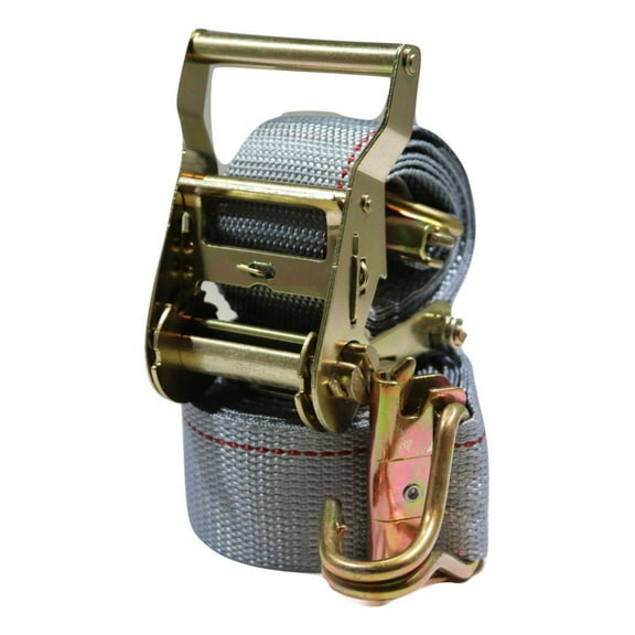 2" x 16 Ft Van Ratchet Strap Logistic E-Track w/ Spring E Fittings & J Hooks | R16EW