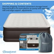 Beautyrest Duet 18” Queen Size Air Mattress with Dual Adjustable Built-in Pump - Blow Up Mattress Best for Camping, Guests, Travel