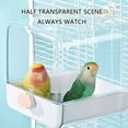thumbnail image 2 of YIEMEEN Parrot Bathtub Shower Box Large Capacity Multifunctional Pet Bird Bath Tub, 2 of 12