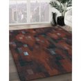 thumbnail image 3 of Ahgly Company Machine Washable Indoor Square Transitional Coffee Brown Area Rugs, 6' Square, 3 of 7