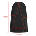 thumbnail image 3 of Flame Stitch PU Leather Rear Fender Bib Solo Seat For Touring Electra Road Glide, 3 of 10