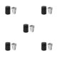 thumbnail image 3 of Monstrate 4 Pieces/Set Camping Water Cups Picnicking Office Mugs Sleeve with Cup Hotel Tableware Wine Drink Steel Stainless Beverage Type2 NO2, 3 of 6