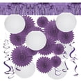 thumbnail image 2 of Fun Express Hanging Decorating Kit Purple & White - 31 Pc, 2 of 3