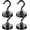 Black, variant on DIYMAG Strong Magnetic Hooks Heavy Duty, 40lbs Magnet Hooks for Cruise Cabins, Strong Magnetic with Hooks for Hanging, Magnetic Wall Hooks for Refrigerator, Locker, Kitchen, Workplace -Pack of 4