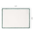 thumbnail image 6 of Unique Bargains Farmhouse Set of 4 Linen Placemats for Dining Table Decor Green, 6 of 6