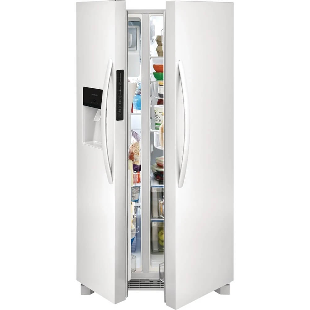 Frigidaire FRSS2623AW 25.6 Cu. Ft. White Side-by-Side Refrigerator