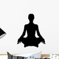 thumbnail image 1 of Yoga Pose Wall Decal by Wallmonkeys Peel and Stick Graphic (18 in H x 15 in W) WM119759, 1 of 4