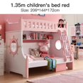 thumbnail image 1 of Northern European Bunk Children Beds Modern Lovely Girl Children Beds Pink Castle Luxurious Camas Dormitorio Bedroom Furniture My Lux Decor Round, 1 of 9