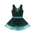 thumbnail image 4 of CHICTRY Girls Shiny Sequins Dance Skirted Leotard Sleeveless Ballet Jazz Ballerina Tutus Mesh Dress, 4 of 6