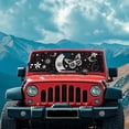 thumbnail image 3 of Yuyamidu Butterfly Windshield Sun Shade for 2018-2024 Jeep Wrangler JL JLU & Gladiator JT, Moon Sunshades Heat Shield Car Front Window Sunshade, Black, 3 of 7