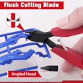 thumbnail image 2 of Micro Wire Cutter for Electronics, 4 Inch Precision Mini Flush Cutters, Spring Loaded Side Cutters, Small Wire Snips Cutters, Zip Tie Cutter, Sprue Cutters for Plastic Model In Confined Areas, 2 of 7