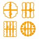 thumbnail image 1 of Bewildely Molde para galletas Cocinar Galletas de plástico Molde de forma de galleta de plástico Molde de forma Type3 NO3, 1 of 6