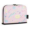 thumbnail image 2 of Standing Pencil Case with Base Large Capacity Stationery Pouch Pen Bag with Zipper for Women Men Pastel Shapes and Lines, 2 of 7