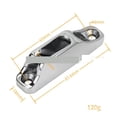 thumbnail image 2 of 2 Pcs Stainless Steel Boat Clam Cleat Rope Parts Sailing Accessories Hardware Inox 65 *18mm ,Convenient to Use, 2 of 6