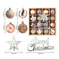 thumbnail image 3 of Bolas Decorativas Adornos navideños de plástico galvanizado con diseños pintados a mano, juego de dulces de 6 cm, 1 unidad Yulucky, 3 of 8