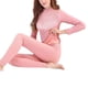 thumbnail image 1 of Qarigey Camisa térmica Ropa interior de invierno Cuello medio-alto Suavidad al tacto Ropa cálida Manga larga Lana Fleece Suministros para mujeres Ropa interior Rosado Qarigey AP013744-03, 1 of 6