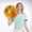 Gold, variant on Product Category Event & Party - Cheerleading Handheld Colorful Flowers for Sports Activities Performance Lightweight Double Finger Buckle Design Off Round Colorful LED-like Cheer Supplies 2PCS