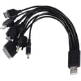 thumbnail image 4 of Cable cargador USB universal BRILLAR 10 en 1 para iPod iPhone PSP Cámara Nokia Blackberry 2 piezas, 4 of 5
