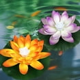 thumbnail image 5 of ZMKIAG Floating Artificial Lotus Light, Waterproof Lifelike Floating Flower Light Battery Operated Water Activated Pool Flower Lamp for Wedding, Anniversary, Garden Decoration, 5 of 9