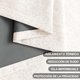 thumbnail image 5 of Lino Cortinas Blackout con Aislamiento Térmico, 100% Blackout y Ojal Superior Cortina para Recámara y Ventana de Sala, Capa Trasera de Revestimiento Gris, 2 Paneles, 140 x 275 cm, Crema, 5 of 13