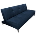 thumbnail image 1 of Sofa Cama Reclinable El Bazar Store Milo Azul Terciopelo Marino , Futon 3 posiciones, Sala, 1 of 5