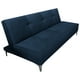 thumbnail image 1 of Sofa Cama Reclinable El Bazar Store Milo Azul Terciopelo Marino , Futon 3 posiciones, Sala, 1 of 5