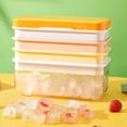 thumbnail image 4 of Ice-cube Mold Washable Reusable Solid Color Plastic Portable 32 Grid Kitchen Bar Club Ice Cube Ice-cream Jelly Tray Accessories Blue, 4 of 9