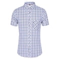 thumbnail image 1 of Cathalem Chemise Hawaïenne pour Homme à Manches Courtes, Boutonnée, d'Été, Extensible, Chemise Habillée, Rouge TG, 1 of 2