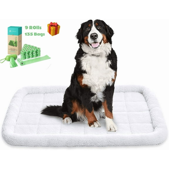 Padded Pet Bolster Bed, Ultra Soft Dogs Cats Bed With Faux Sherpa Fleece, Lightweight Functional  Pet Sofa, Pillow Pet Beds Cushion Padding Bolster