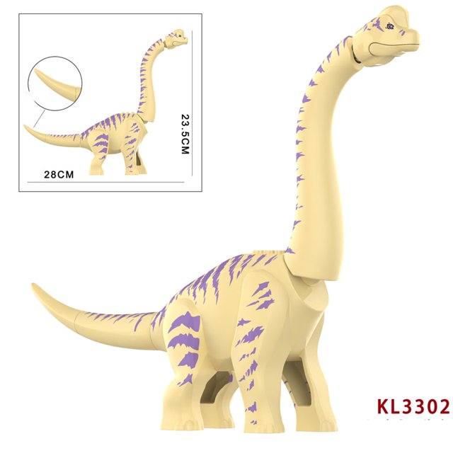 Bloques de construcción de parque de dinosaurios para niños, juguete de KL3301-3305, Jurásico gigante, Brachiosaurus, Wonder plesiosauro, 76960