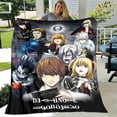 thumbnail image 2 of Death Note-Manta de franela con dibujos animados para niños, ropa de cama de viaje, sofá, cama, regalos de cumpleaños, 2 of 4