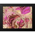 thumbnail image 2 of Butcher, Sarah 24x19 Black Modern Framed Museum Art Print Titled - Pink and Tan Paint Pour, 2 of 5