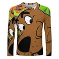 thumbnail image 2 of Scooby Doo Men's Graphic T Shirts Long Sleeve Printed Tee Tops Autumn Casual T-Shirt Fall Clothes XL, 2 of 6