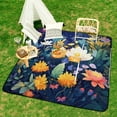 thumbnail image 6 of Cute Colorful Flower Picnic Blanket Waterproof Outdoor Beach Blanket Hand-held Pad Suitable for Travel, Camping, Beach, Family Gatherings, 6 of 7