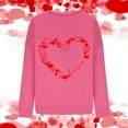 thumbnail image 5 of Elvqul Graphic Sweatshirts for Women Valentine's Day Tops Crewneck Hot Pink Sweater Soft Ladies Sweatshirts, 5 of 5